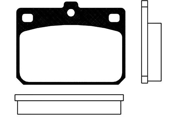 KAVO PARTS Комплект тормозных колодок, дисковый тормоз BP-3000